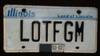 The acronym for ''Last of the Full Grown Men'' makes an appearance on LndFay's IL plates.